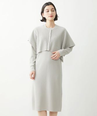 ＜GEORGES RECH (Women/小さいサイズ)＞アンサンブルニットワンピース