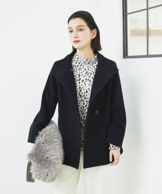 日本製／セットアップ対応］レオパードロールネックブラウス | GEORGES