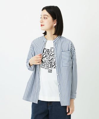 日本製］バンドカラーシャツ | GEORGES RECH (Women/小さいサイズ