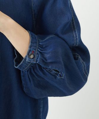 ライトデニムランタンスリーブブラウス | GEORGES RECH (Women/小さい