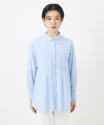 ［日本製］サンディーローンタックシャツブラウス