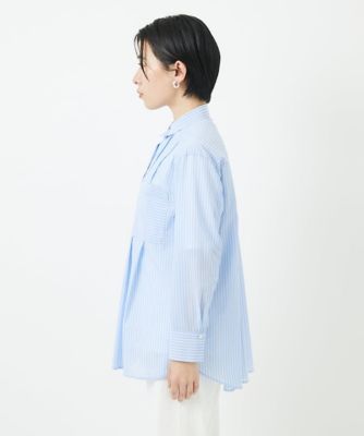 ［日本製］サンディーローンタックシャツブラウス
