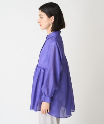 ローンピンタックブラウス