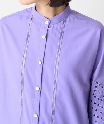ES RECH / ジョルジュ・レッシュ エンブロイダリー9分袖チュニックブラウス エンブロイダリー9分袖チュニックブラウス | GEORGES RECH