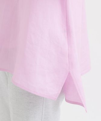 ロゴ入りベーシックリネンシャツ