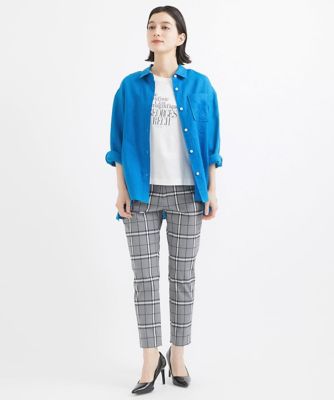 ロゴ入りベーシックリネンシャツ
