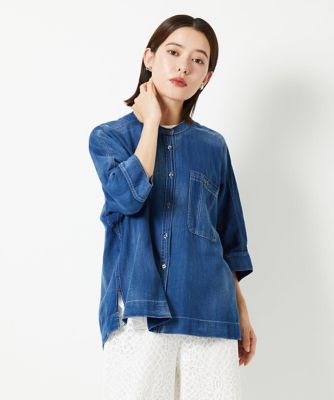 セットアップ対応］ライトデニムドルマンスリーブブラウス | GEORGES 