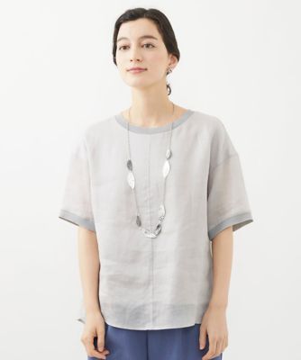 ラミーカルゼクルーネックシアー５分袖Ｔシャツ