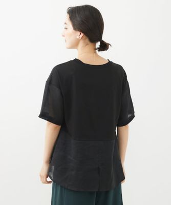 ラミーカルゼクルーネックシアー５分袖Ｔシャツ