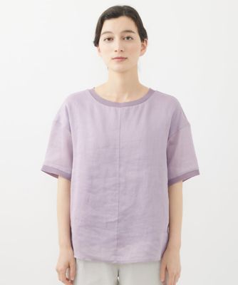 ラミーカルゼクルーネックシアー５分袖Ｔシャツ