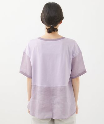 ラミーカルゼクルーネックシアー５分袖Ｔシャツ