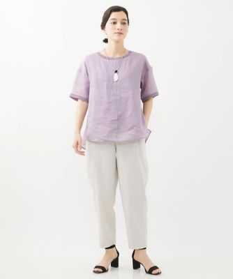 ラミーカルゼクルーネックシアー５分袖Ｔシャツ
