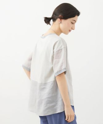 ラミーカルゼクルーネックシアー５分袖Ｔシャツ