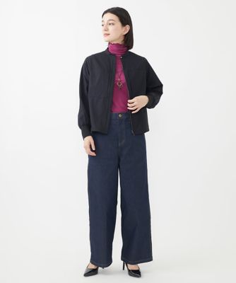 ES RECH / ジョルジュ・レッシュ [接触冷感]パッチポケットタフタシャツブラウス 接触冷感］パッチポケットタフタシャツブラウス | GEORGES RECH