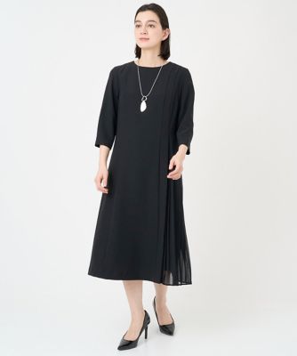 ＜GEORGES RECH (Women/小さいサイズ)＞［セットアップ対応］サイドプリーツアシンメトリーワンピース