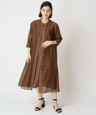 ＜GEORGES RECH (Women/小さいサイズ)＞［２点セット］シアーツインセットシャツワンピース