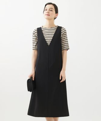 ＜GEORGES RECH (Women/小さいサイズ)＞［２点セット］ジャンパースカート×ボーダーカットソー