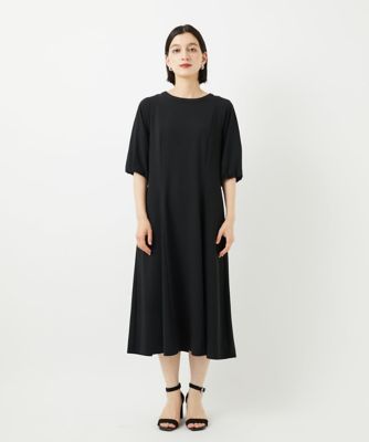 ジョルジュ・レッシュ（ES RECH）/[接触冷感/吸水速乾]ボリュームスリーブフレアワンピース 接触冷感／吸水速乾］ボリュームスリーブフレアワンピース | GEORGES