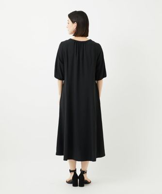 ジョルジュ・レッシュ（ES RECH）/[接触冷感/吸水速乾]ボリュームスリーブフレアワンピース 接触冷感／吸水速乾］ボリュームスリーブフレアワンピース | GEORGES