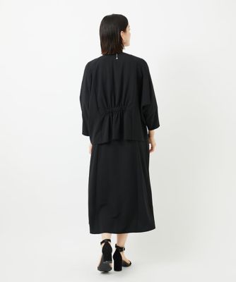 接触冷感／吸水速乾］ボリュームスリーブフレアワンピース | GEORGES