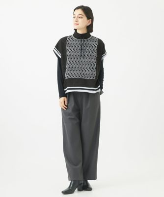日本製］ロゴジャカードニットベスト | GEORGES RECH (Women/小さい
