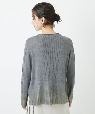 グラデーション箔プリントケーブルニット | GEORGES RECH (Women