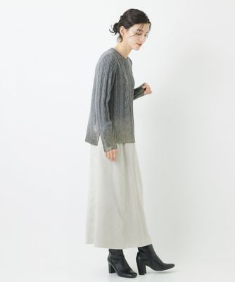 グラデーション箔プリントケーブルニット | GEORGES RECH (Women