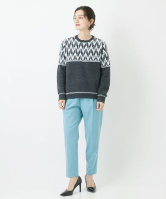 シャギーモールジャガードニット