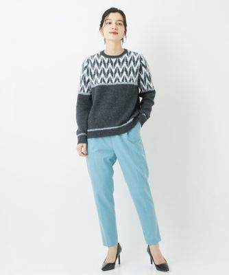 シャギーモールジャガードニット