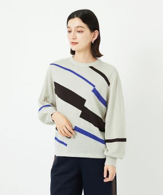 レクタングルインターシャニット | GEORGES RECH (Women/小さいサイズ