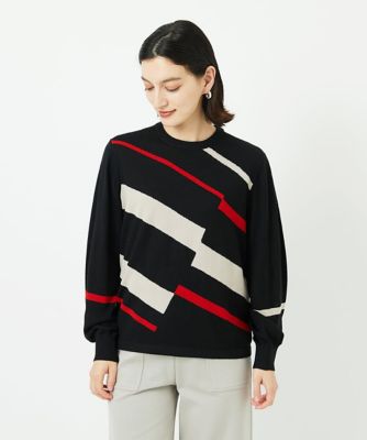 レクタングルインターシャニット | GEORGES RECH (Women/小さいサイズ