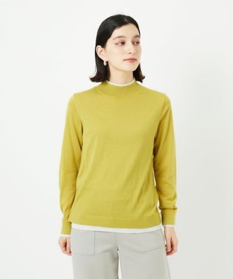 GEORGES RECH (Women/小さいサイズ)/ジョルジュレッシュ [アンサンブル対応]ウォッシャブルウールハイネックニット 25イエロー トップス【三越伊勢丹/公式】