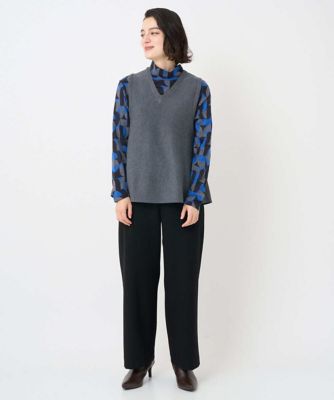 セットアップ対応］Vネックフレアニットベスト | GEORGES RECH (Women