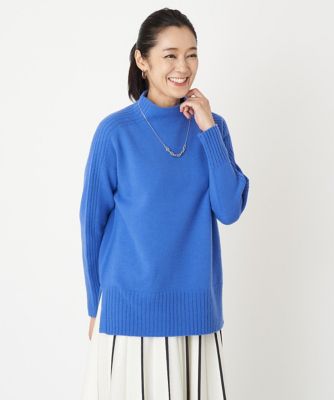 ［日本製］ウールカシミヤボトルネックニット