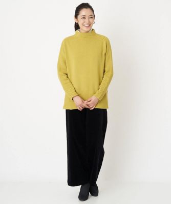 ［日本製］ウールカシミヤボトルネックニット