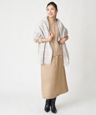 ケーブルリリヤーンニット