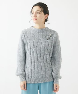 ラメリリーヤーンニットプルオーバー