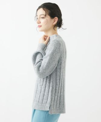 ラメリリーヤーンニットプルオーバー