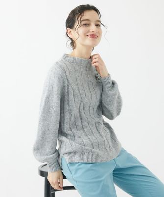 ラメリリーヤーンニットプルオーバー