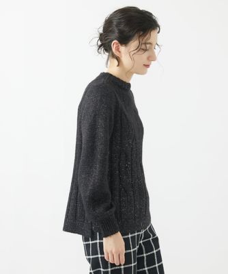 ラメリリーヤーンニットプルオーバー