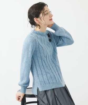 ラメリリーヤーンニットプルオーバー