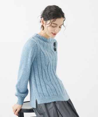 ラメリリーヤーンニットプルオーバー