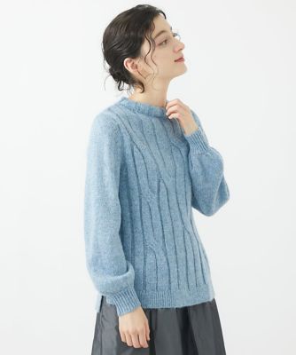 ラメリリーヤーンニットプルオーバー