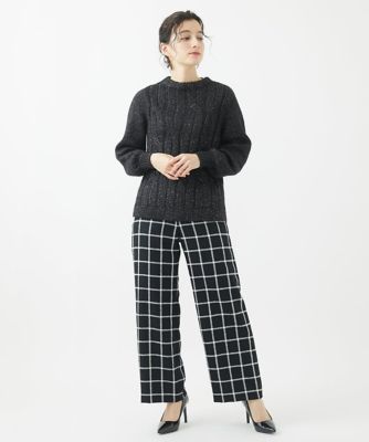 ラメリリーヤーンニットプルオーバー