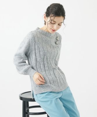 GEORGES RECH (Women/小さいサイズ)/ジョルジュレッシュ ラメリリーヤーンニットプルオーバー