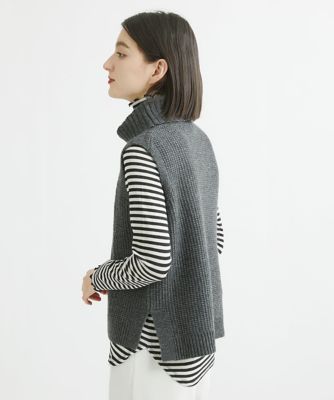 カノコ編オフタートルニットベスト | GEORGES RECH (Women