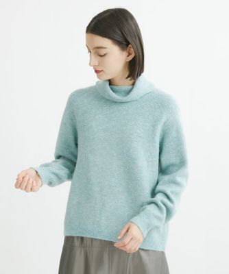 ＜GEORGES RECH (Women/小さいサイズ)＞ラメカラーミックスヤーンタートルネックニット