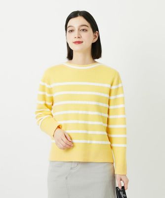 ＜GEORGES RECH (Women/小さいサイズ)＞ブークレーボーダーニット