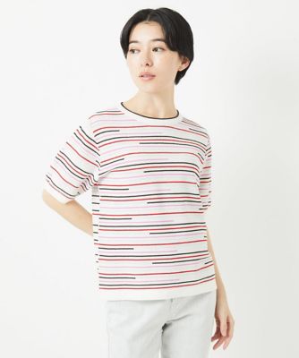 カラフルボーダージャガードニット