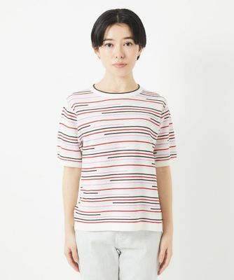 カラフルボーダージャガードニット